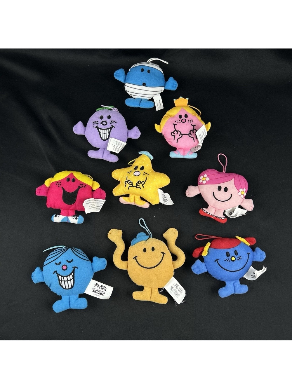 Mr. Men & Little Miss Plush Toy Lot 2022 McDonalds Mr Tickle Bump Perfect